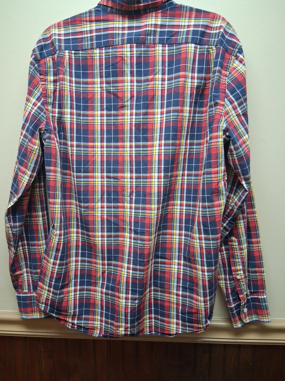 J.Crew Classic Flex Washed Button-Down Sport Shirt Multi Color Plaid Pattern L